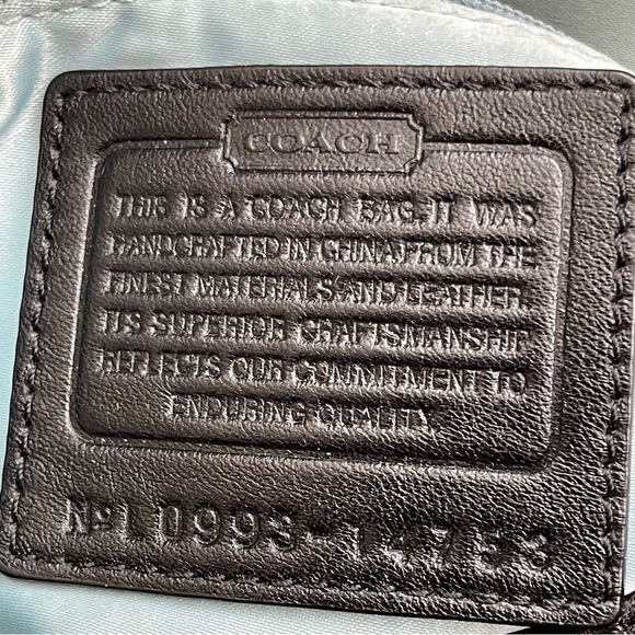 COACH monogram canvas shoulder bag - Picture 9 of 14